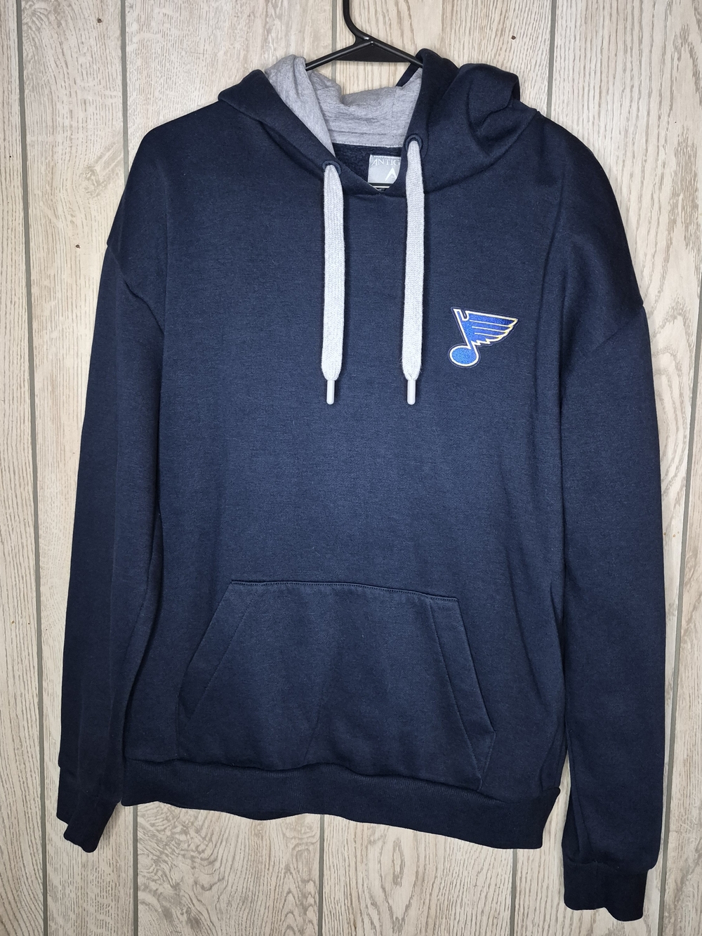 Antigua St. Louis Blues Victory Pullover Hoodie Navy Blue Size L